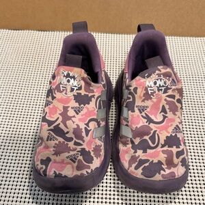 adidas Dinosaur Purple & Pink Slip-On MonoFit Sneakers toddler size 8 1/2k